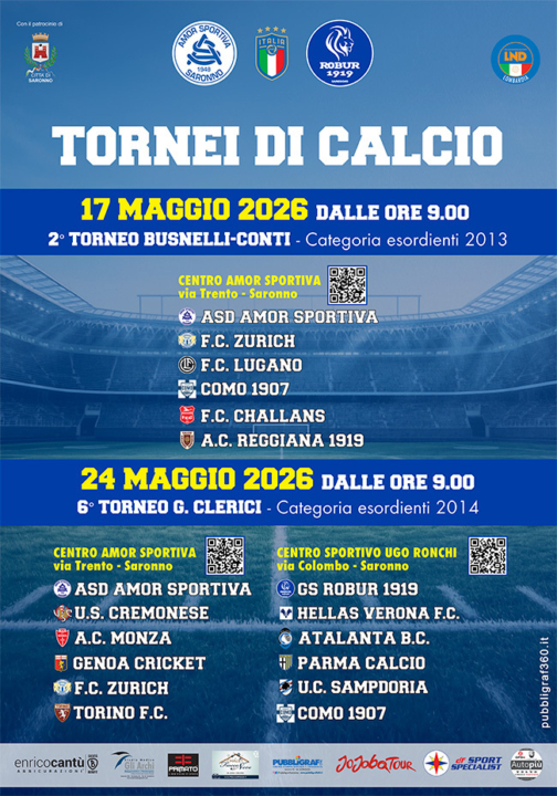 Tornei 2026